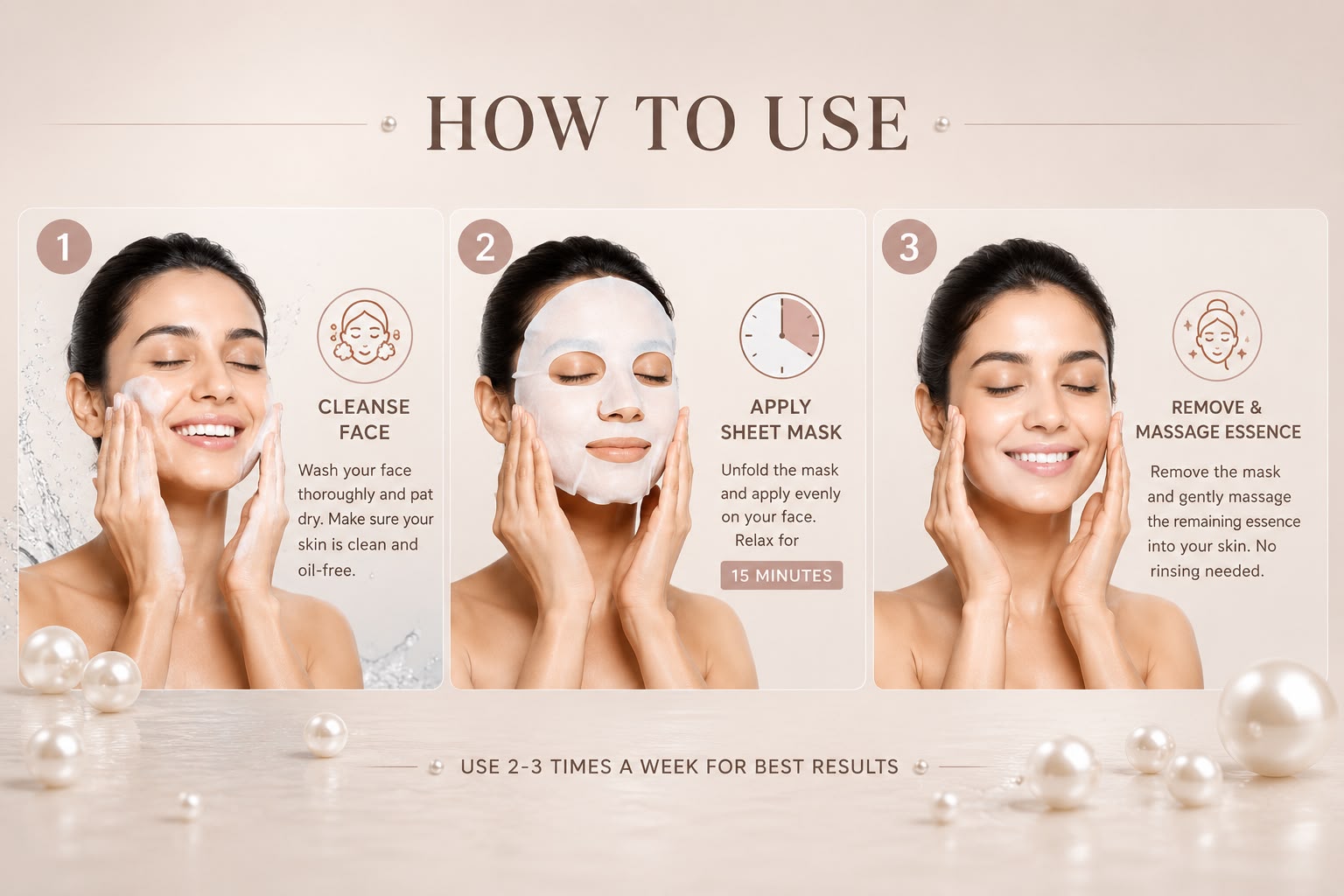 Good Vibes Pearl Illuminating Sheet Mask – Instant Glow & Radiance, 20g