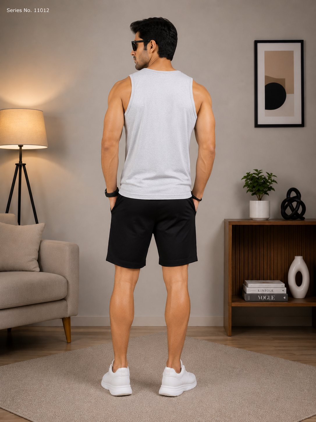 YJ FASHION Men's Graphic Print Casual Shorts With Drawstring
